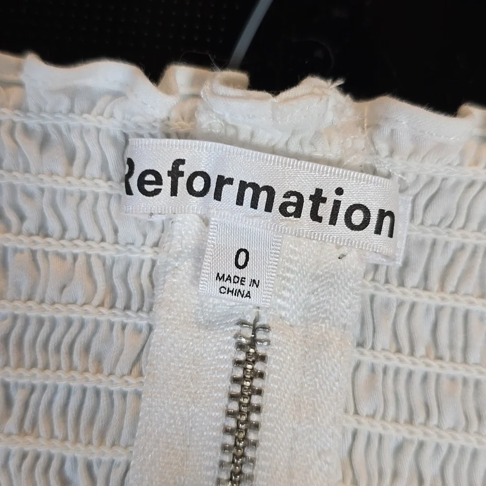 Reformation Cacio Top White Size 0